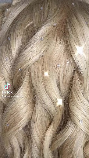 Glamorous Cinderella Hairstyle with Bling Effect