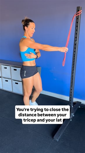 Coaching by Margaux Alvarez on Instagram: "Today’s how to series: banded lat pull downs. I love this exercise for strengthening your lats and pulling strength. Here’s an accessory piece you can add into your program: 25 banded lat pull downs + 20 banded tricep extensions Talk about upper body pump 💪🏽 I would love your support by sharing this so I can help more people 🙏🏽 #justgaux #letsgaux #howtoseries #gauxgirl"