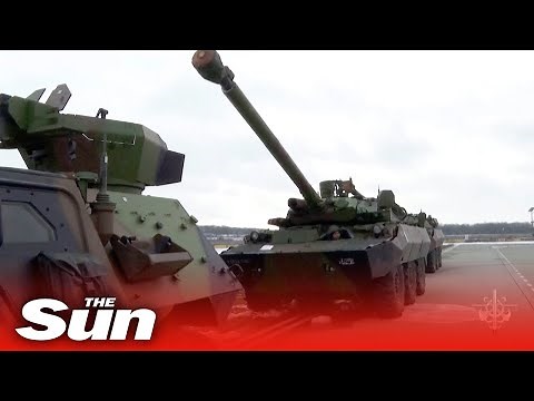 French army releases video of armoured vehicles bound for Romania in NATO boost