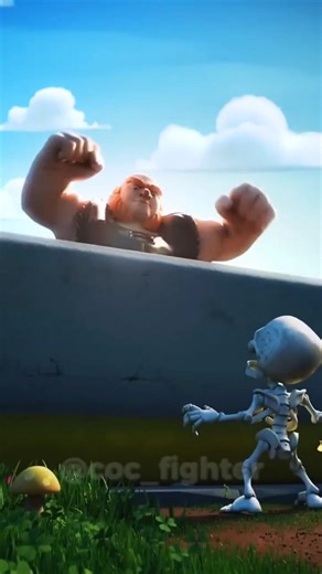 I REPEATED THE ANIMATION |Animation vs Gameplay SKELETON in COC Clash Of Clans #1 #clashofclans #coc