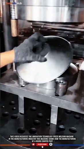 #Innovation Technology Press Molding Machine: Precision Round Part Production. tech