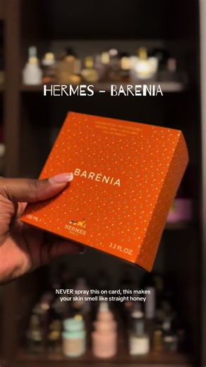 It took me 1 FULL YEAR to understand #hermes Barenia but now that I do, I can’t stop wearing it. This smells like I’ve just dipped my entire body in a bath of pure honey. Full review incoming because this is a SCENT! #perfume #perfumereview #chypreperfume #hermesunboxing