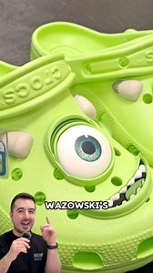 5.2K views · 40 reactions | Monsters Inc Crocs for Mike Wazowski and Sulley | Steve Natto Sneaker Reviews | Facebook