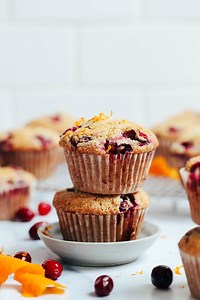 Gluten-Free Cranberry Orange Muffins (Vegan)