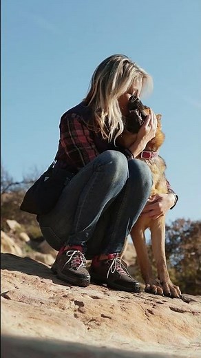 a woman kissing a dog | cute dog | non copyright video