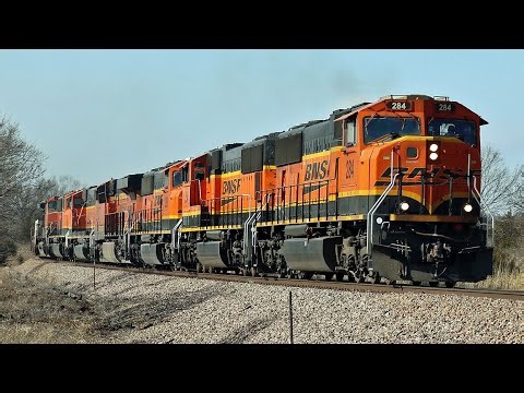 BNSF SD75M’s leading an Intermodal
