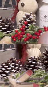 2.1K views · 13 reactions | # **❄️ *Quick & Easy Pine Cone Painting...