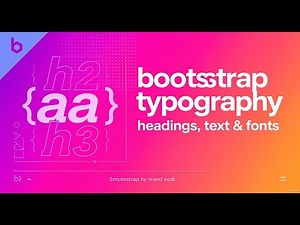 Bootstrap Typography Explained | Headings, Text & Fonts | Beginners