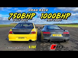 THIS SURPRISED EVERYONE.. 1000HP R8 v 750HP EVO 8