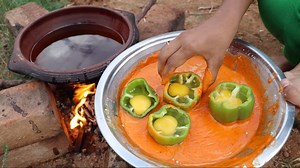 Capsicum Egg Recipe | Village Food Factory