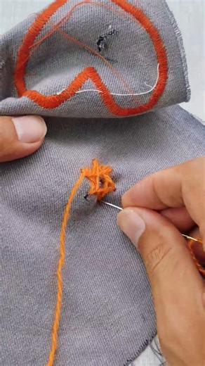 repairing holes in fabric by making beautiful decorations #sewingtechniques