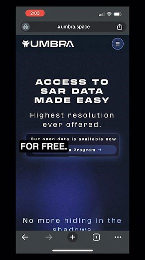 Accessing Free Satellite Image Data from Umbra