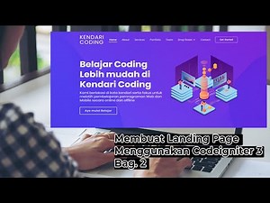 Membuat Landing page menggunakan codeigniter 3 bagian - 2