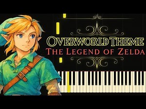 Piano Legend of Zelda - Overworld Synthesia Tutorial