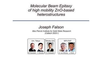 Molecular Beam Epitaxy of High Mobility ZnO-based Heterostructures (Falson)