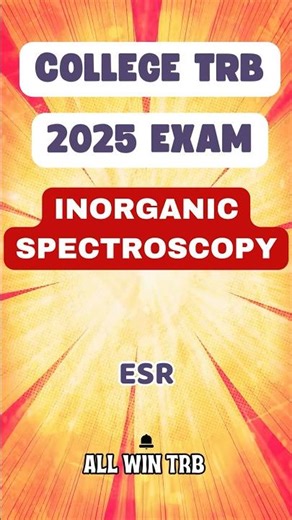 Inorganic spectroscopy #esr #epr #spectroscopy