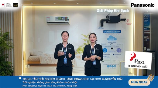 📣 LIVESTREAM TRUNG TÂM TRẢI NGHIỆM KHÁCH HÀNG PANASONIC - TẬP 106 ✨ Không Gian Trong Lành & Chăm Sóc Bản Thân Chuẩn Nhật – Thoải Mái Từ Nhà Ra Phố 🌬️ Hệ thống CAMS Panasonic • Lọc bụi mịn PM2.5, kiểm soát độ ẩm và khử mùi hiệu quả, giúp không khí trong lành quanh năm. • XZ9BKH-8 – Điều hòa hai chiều, làm mát nhanh – sưởi ấm hiệu quả, tích hợp nanoe™ X thanh lọc không khí vượt trội. • XU9BKH – Điều hòa một chiều, làm mát ổn định, tiết kiệm điện, mang lại cảm giác dễ chịu mỗi ngày. 💇‍♀️ Máy tạo