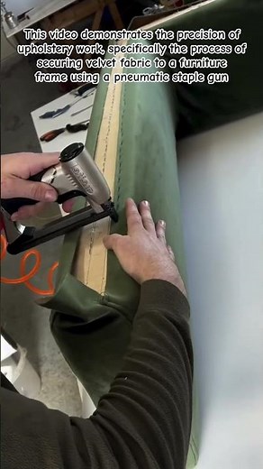 Pro Upholstery: Securing the Perfect Velvet Finish #Upholstery #FurnitureDesign #InteriorCraft