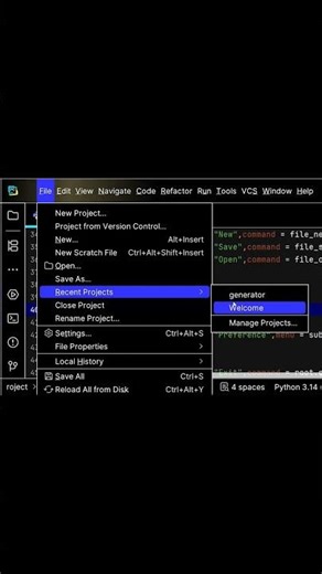 Python Tkinter File Menu Demo | Shorts #coding #codingbat #pythonminiprojects #python