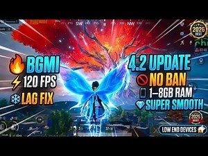 BGMI 4.2 UPDATE 120 Fps config ⚡ | iPhone Feel Gameplay😱 | Lag Fix 100% Working 2GB-8GB RAM🔥| 2026