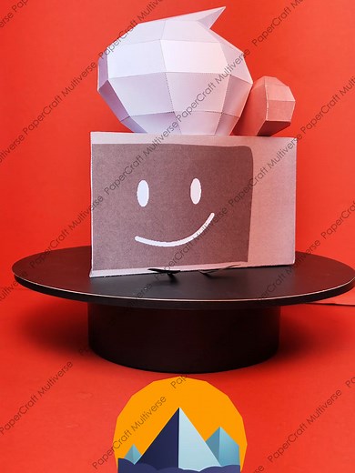 Tutorial de Modelo 3D de Pastel BFDI en Papercraft