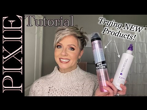 Pixie Hair Tutorial | Testing NEW Styling Products [Paul Mitchell and REDKEN]