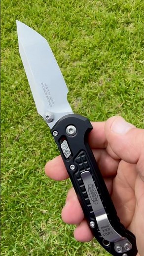 My Microtech Knives M390MK L.U.D.T. RAM-LOK knife in black fragged Aluminum is a great size!