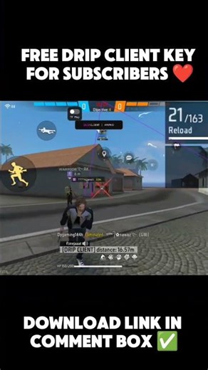 Free fire Drip client Mod menu | Free drip client hack key | Unlimited Drip client key |#freefiremax