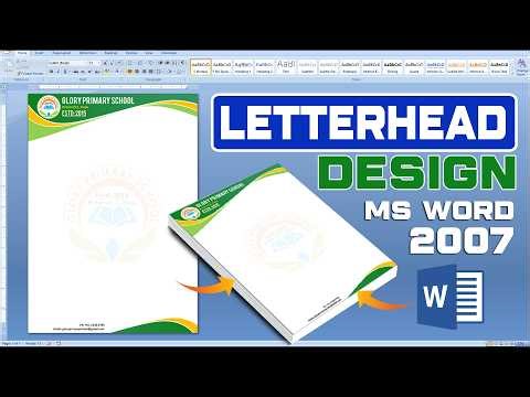 MS Word 2007 Letterhead Design Kaise Banaye 🔥 | Easy & Professional