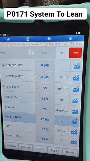 P0171 System To Lean #toyota #1tr #efifaultdiagnosis #followerseveryone #reelsfbシ #efitraning #reelsvideo #reelsfb #reelschallenge #usareels # | EFI Fault Diagnosis