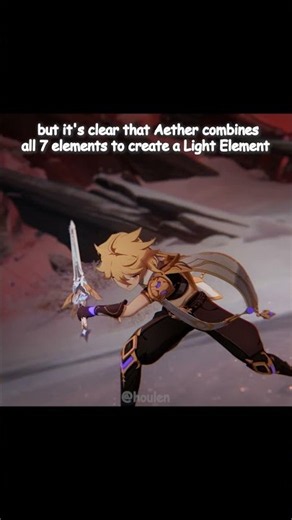 DIfferent between Lumine and Aether create a Light Element #genshinimpact #hoyocreators
