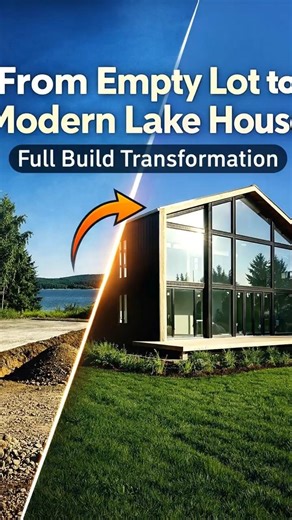 From Empty Lot to Modern Lake House | Full Build Transformation
