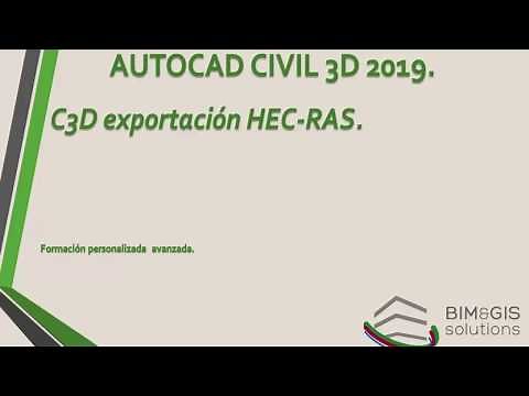 Exportar de AutoCAD Civil 3D a Hec-Ras