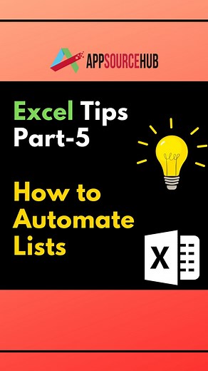 Excel Tricks Part-5 : How to Automate Lists in Excel😎 . Share & save this post for future. @app_source_hub . . 👉➡️ Follow: @app_source_hub ➡️👉 Follow: @app_source_hub 👉➡️ Follow: @app_source_hub . .. ... .... ..... #microsoft #googlesheets #finance #learnexcel #excelbasics #exceltipsandtricks #excelpro #excelyourskills #excelworkbook #excelshortcuts #excelbeginner #excel #exceltricks #exceltips #excelworksheet #microsoftexceltips #microsoftexcel #auto #numbering #accounting #learnexcel #auto