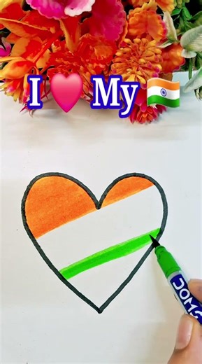 🇮🇳Indian Flag Drawing| 🇮🇳Jana Gana Mana | Independence Day Special #india #shorts #2026 #15august🇮🇳