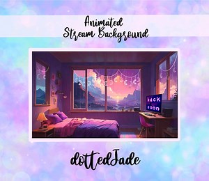 Cute Animated Streaming Overlays/backgrounds - Etsy Canada