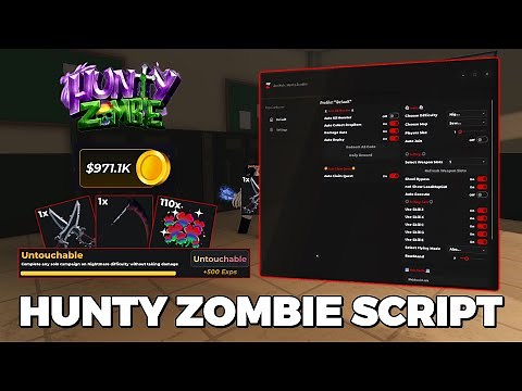 Hunty Zombie Script - Keyless, Auto Farm, Killaura, God Mode, Bring Zombie