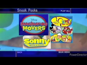 Sneak Peeks Menu (All in the Disney Family: Season 7 2010) For Kaden Dixon
