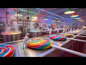 Inside a Lollipop Factory (This Is Insane) | How Lollipops Are Made Step by Step