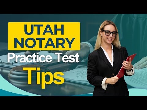 UT Notary Practice Test Training Tips 2026 Utah Notary Public Exam - ALL You Need to Know