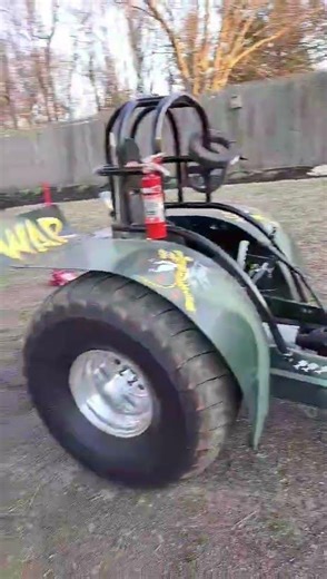Firing up the mini three years ago #tractorpulling #tractor #tractorpull #sbc #smallblock #cammed