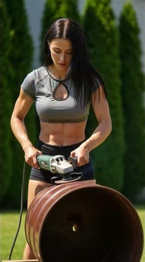 She Built a BBQ Grill From a Metal Barrel 🔥 DIY Genius!