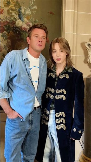 Jimin arriving at the #DiorSummer27 show
