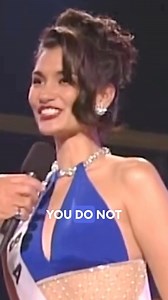 203 reactions | Miss Universe 1997 Final Answer @brookleeofficial remains the wittiest and most humorous answer of all time in pageantry! Do you agree? Check out the Best 5 Winning answers of #MissUniverse by clicking on the link in our bio! #finalquestionandanswer #finalquestion | The Great Pageant Community | Facebook