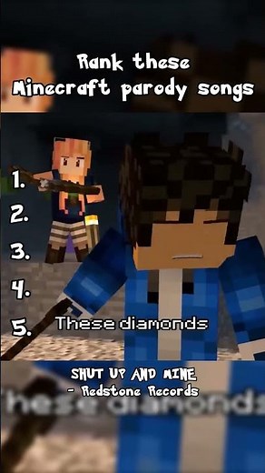 Rank these Minecraft Parody Songs #Parodies #Ranking #Music #Nostalgia