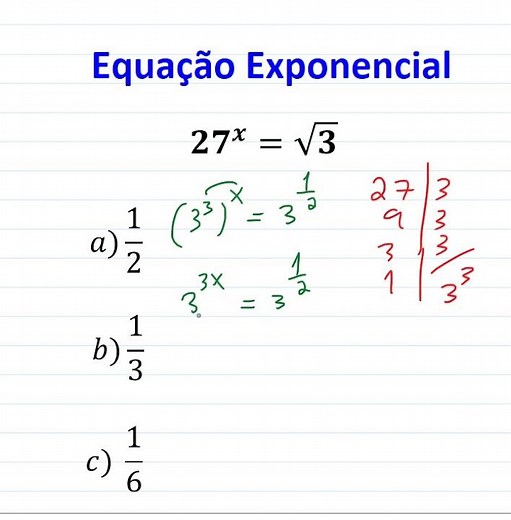Equação Exponencial - Como Resolver uma Equação Exponencial ? # 03
