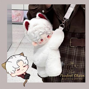 Love&deepspace Huggybuddy Plush Crossbody Bag2.0 - Kawaii Cat-ear Furry Bag|adjustable Strap|for Daily Carry - Xavier, Zayne, Rafayel, Sylus - Etsy UK
