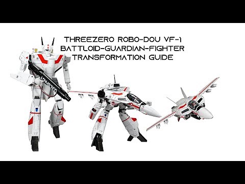 ThreeZero Robo-Dou VF-1 Transformation Battloid-Guardian-Fighter