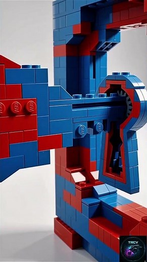 ODDLY SATISFYING! GIANT LEGO Key Turning Lock ASMR! 🔑 #lego