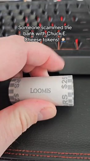 28 reactions | Chuck e cheese tokens found in bank roll 臘‍♂️ #coinroll #dollar #dollarcoin | The Coinchannel | Facebook
